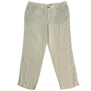 Tommy Bahama Relax Linen Pants Mens 42x32 Lightweight Tropical Travel Resort